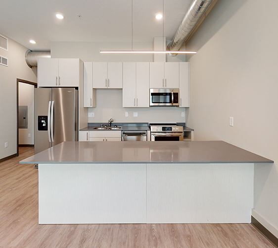 View of open concept kitchen